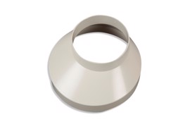 Downpipe drain collar 150 mm White 75 mm
